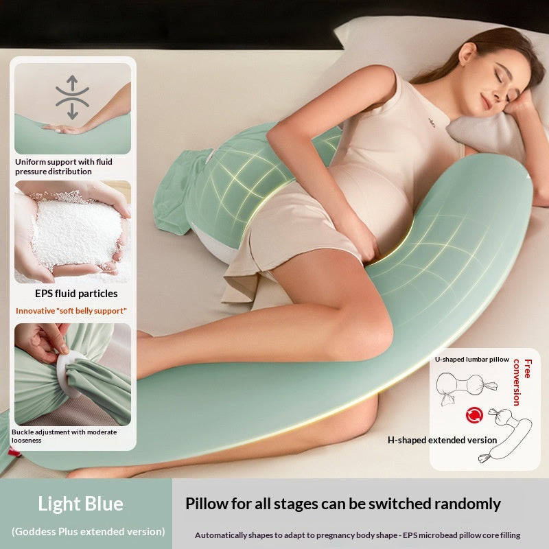 Oreiller de grossesse pour support du dos Oreiller de corps en forme de U Belly pour confortable