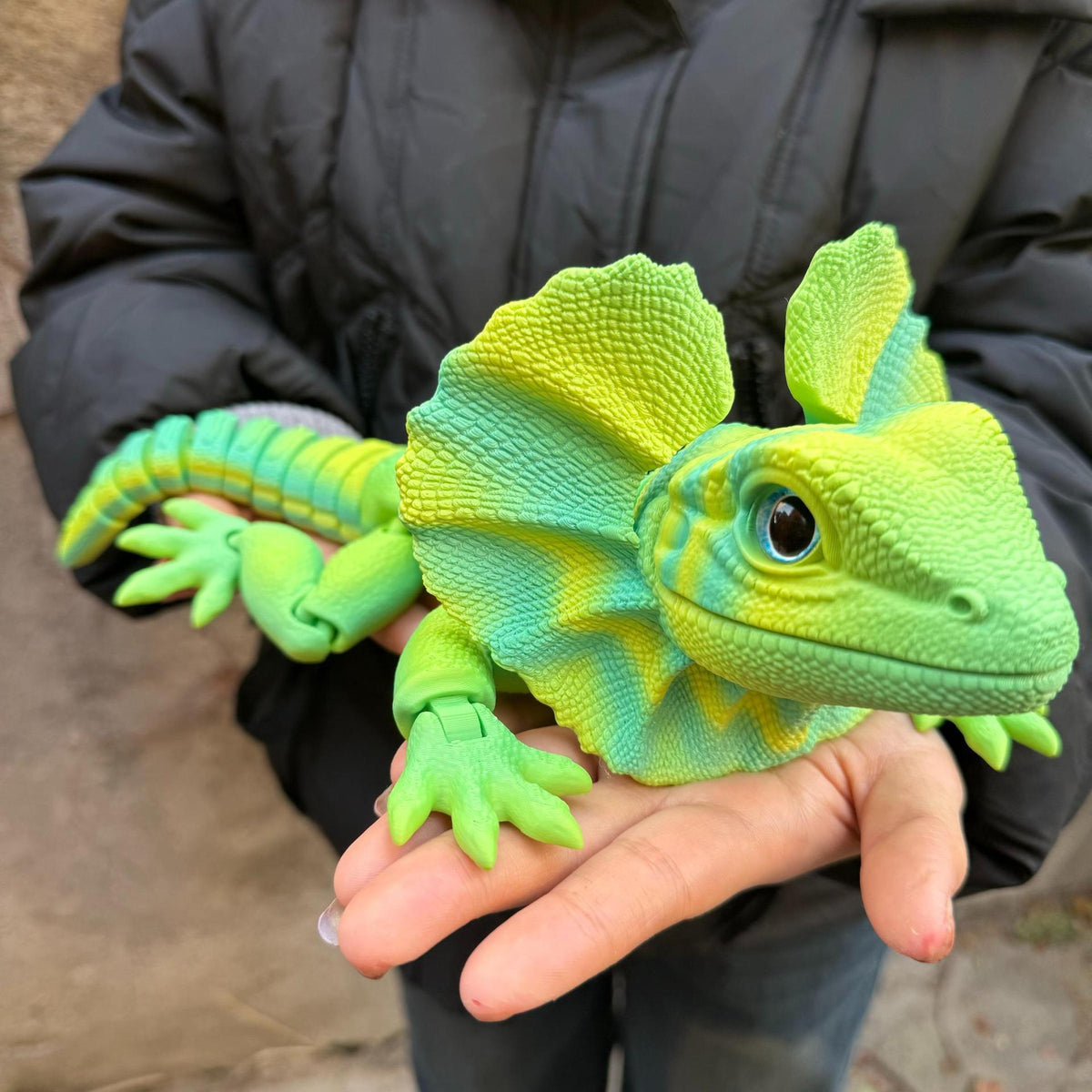 Modèle de caméléon animal de simulation imprimé en 3D