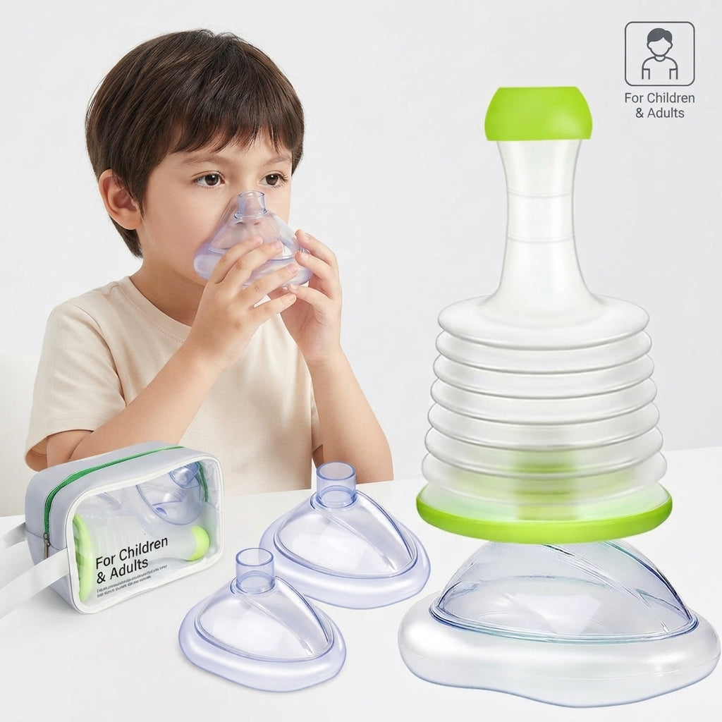 Dispositif anti-choc pour adultes et enfants Kit d'urgence d'aspiration d'air avec masques Eco-friendl