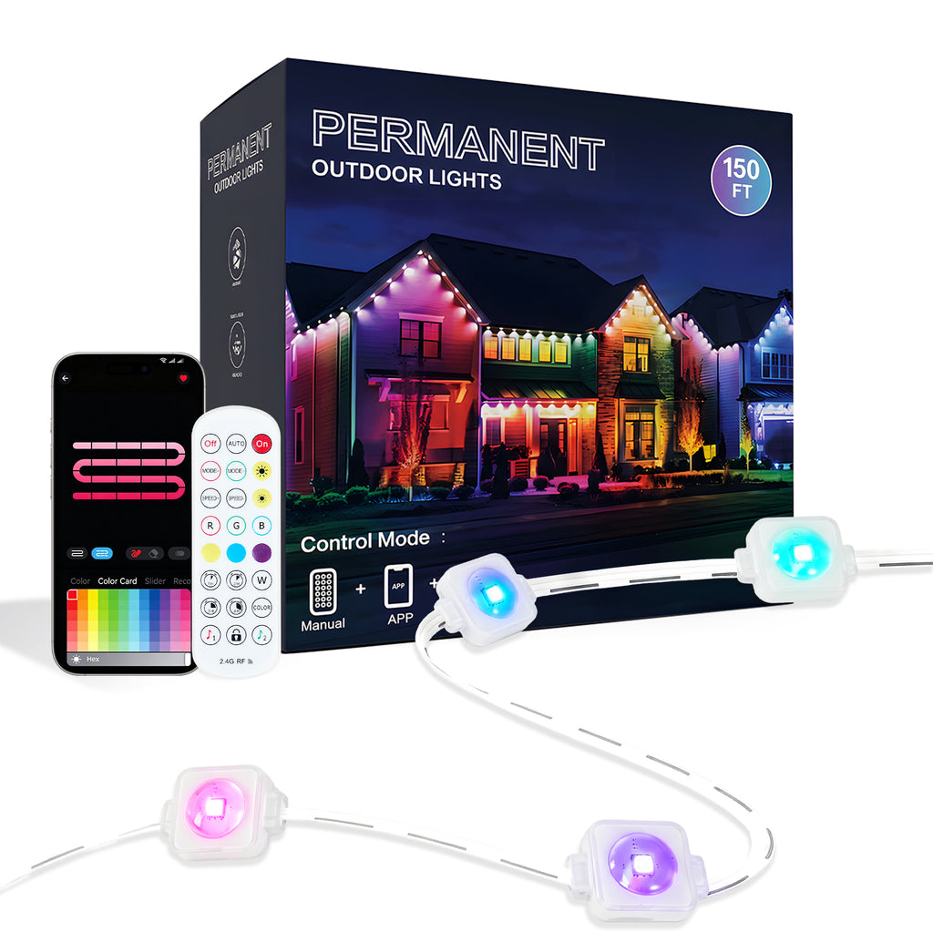 150ft lumières extérieures permanentes Pro
