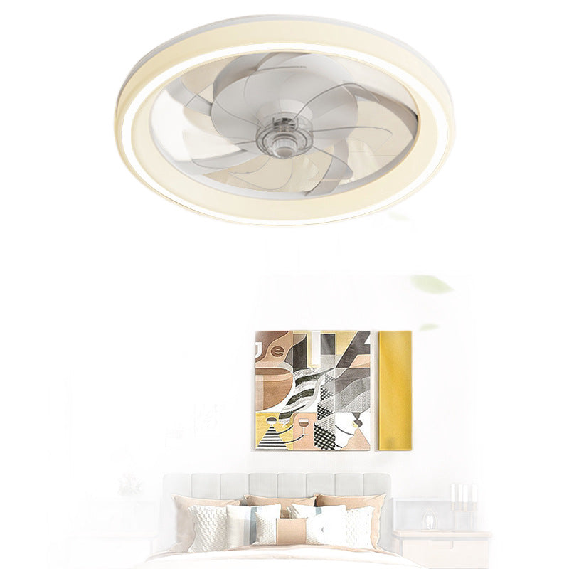 Eventail invisible avec télécommande et onduleur pour chambre à coucher et salon plafond lumière