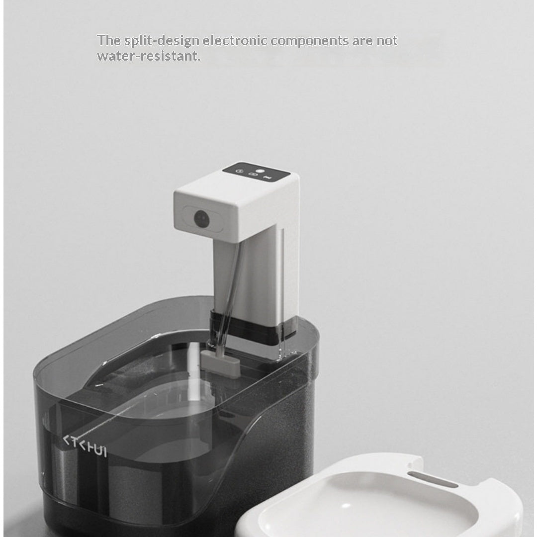 Fontaine d'eau pour animaux de compagnie sans fil