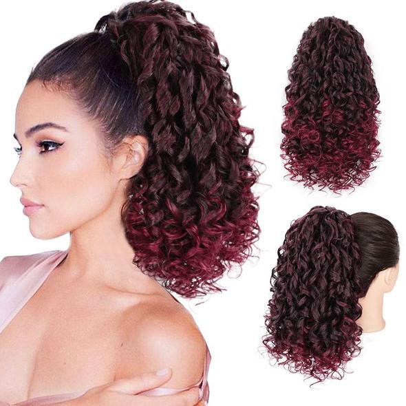 Perruque bouclée de sac à cheveux en mesh