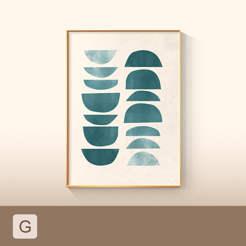 Minimaliste coloré affiche géométrique impression toile peinture
