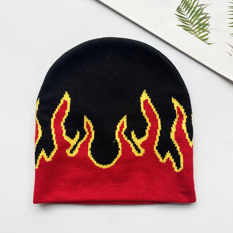 Hip-hop Street-style Flame tricoté chapeau pour les hommes