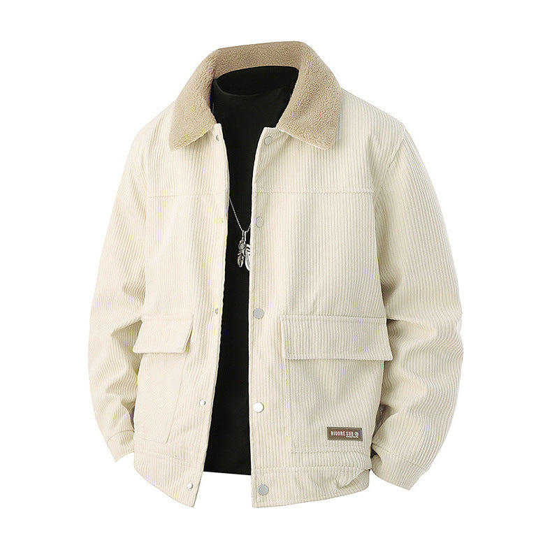 Veste de lapelle épaissie pour hommes