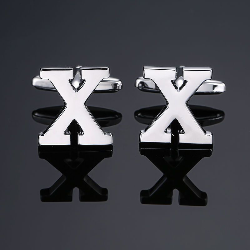 Men's French Anglais Letter Cufflinks