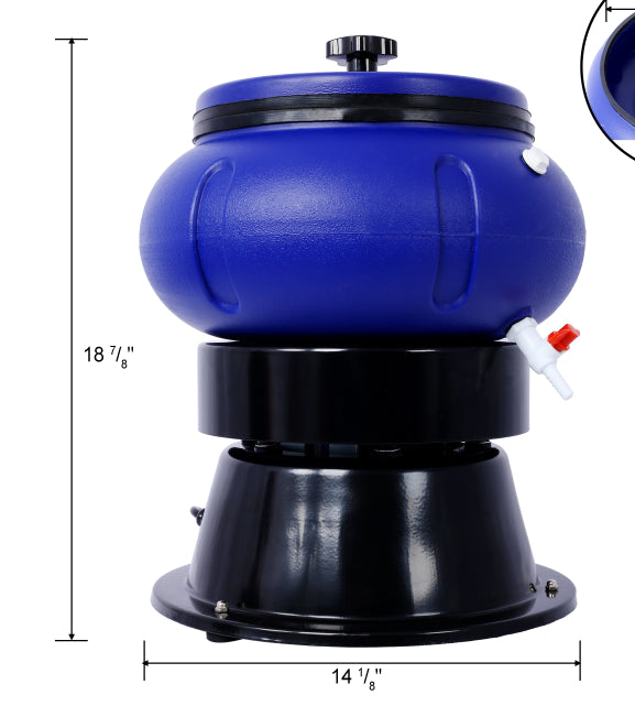 Électrique 18 Lbs Tumbler Vibratoire Tumbler Bol pour polir le métal