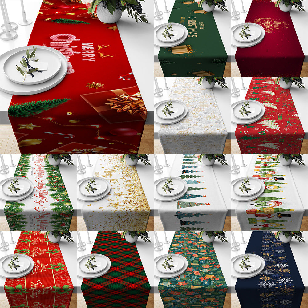 Table de Noël Runner Linge de restaurant isolé nappe