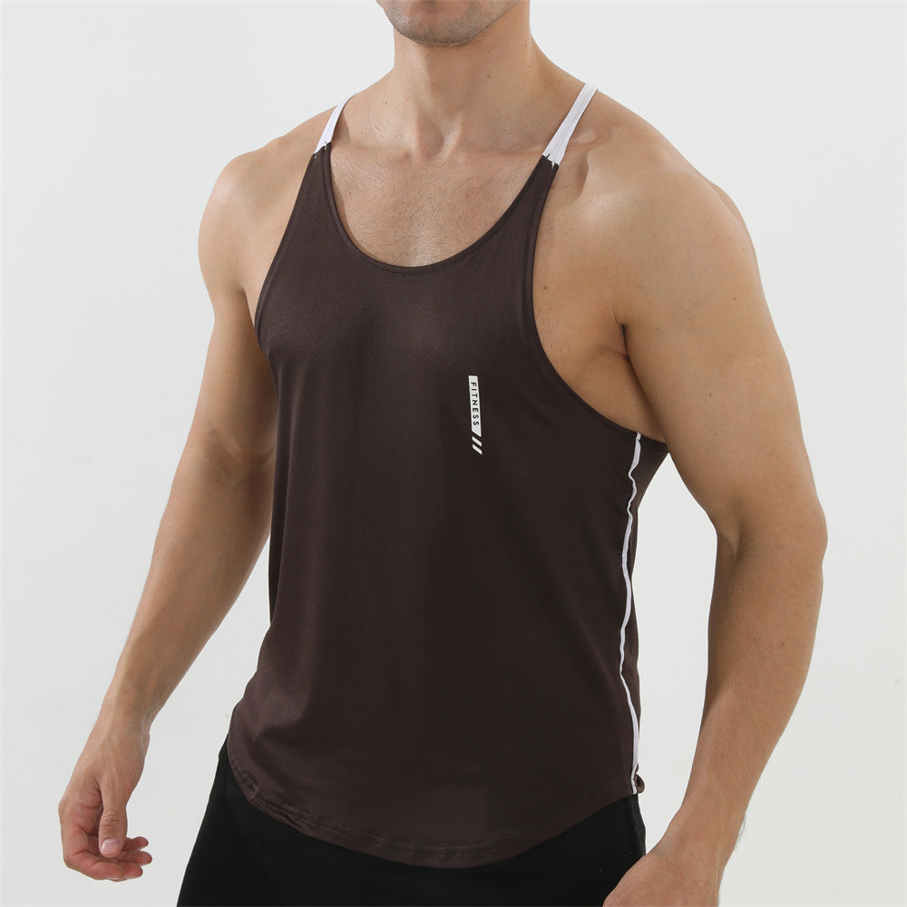 Veste de séchage rapide sans manches pour hommes pour le fitness sportif et l'usure occasionnelle