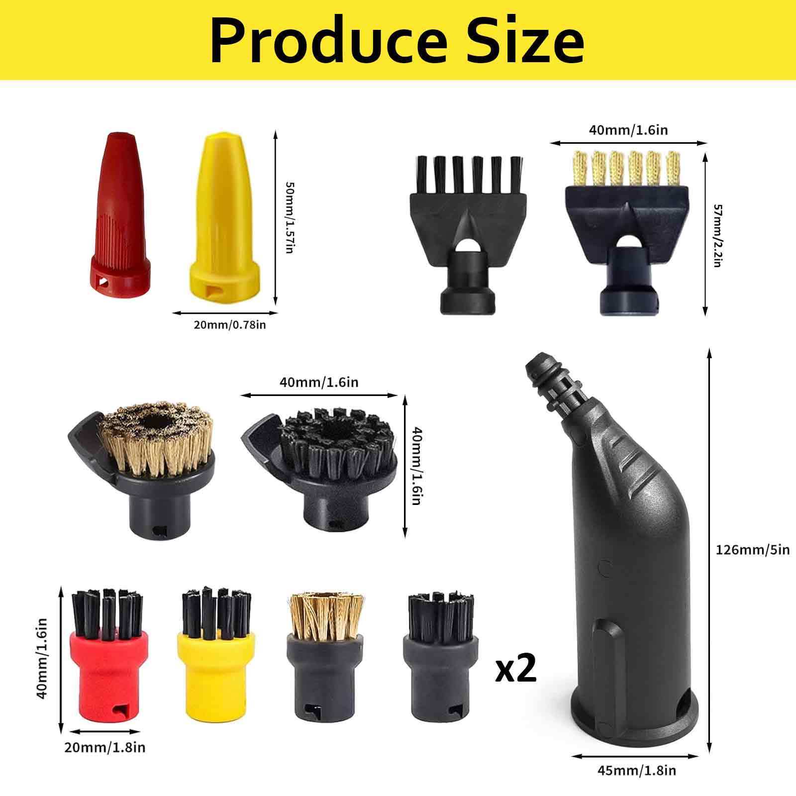Ensemble d'accessoires de nettoyage à vapeur pour modèles SC1–SC5 – Pièces de rechange de nettoyage à vapeur et partie A