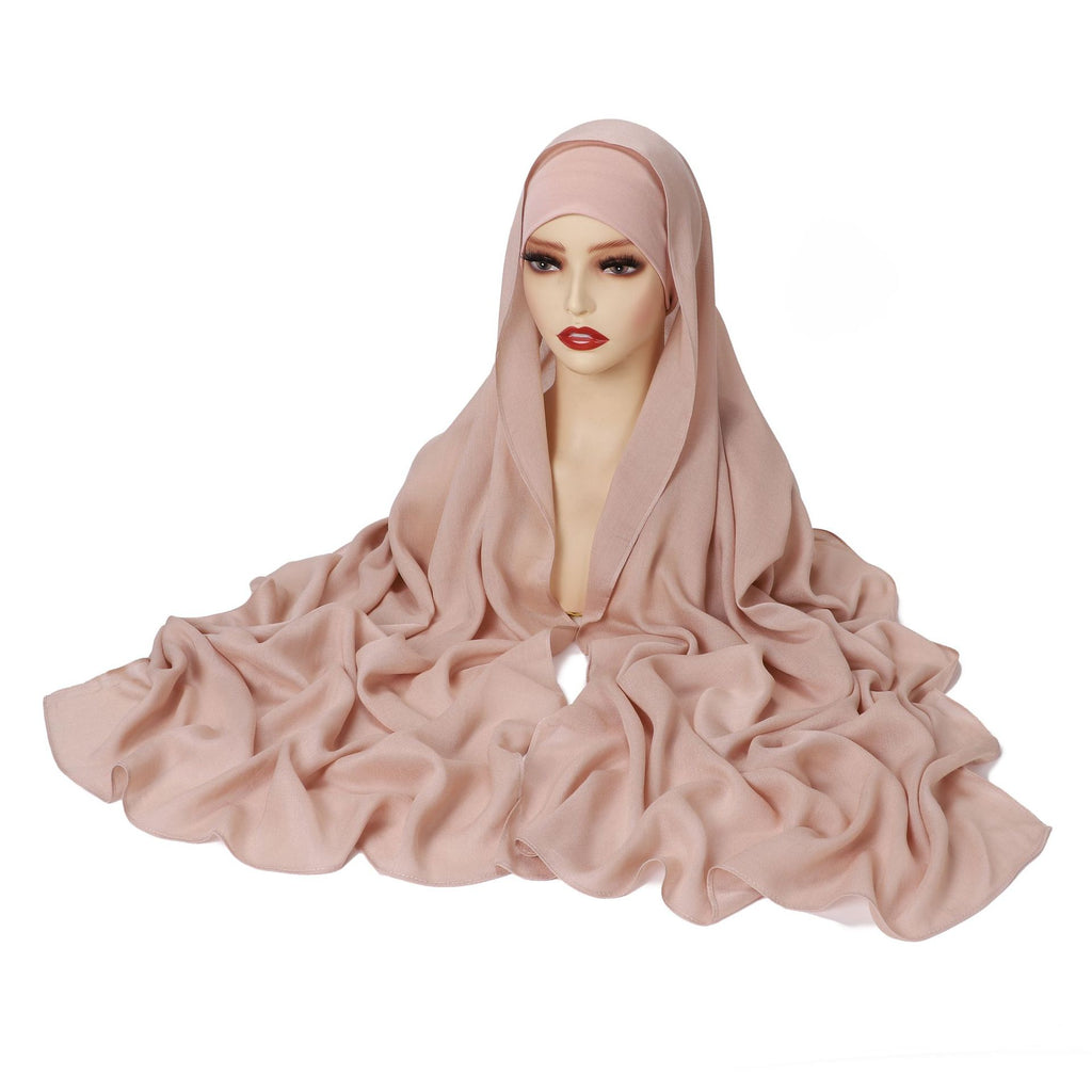 Echarpe de coton modale de couleur unie pour les femmes
