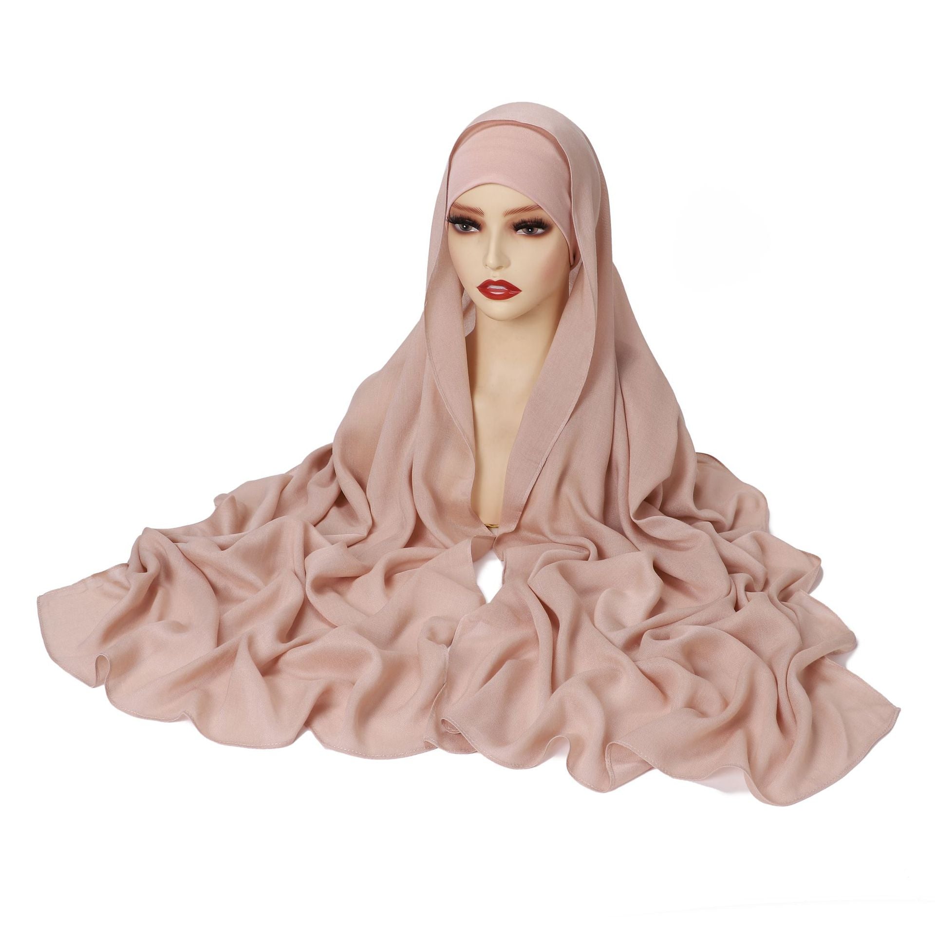 Echarpe de coton modale de couleur unie pour les femmes