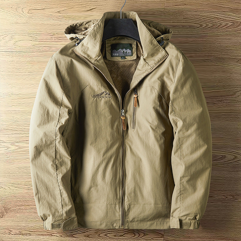 Veste de sport d'extérieur coupe-vent pour hommes