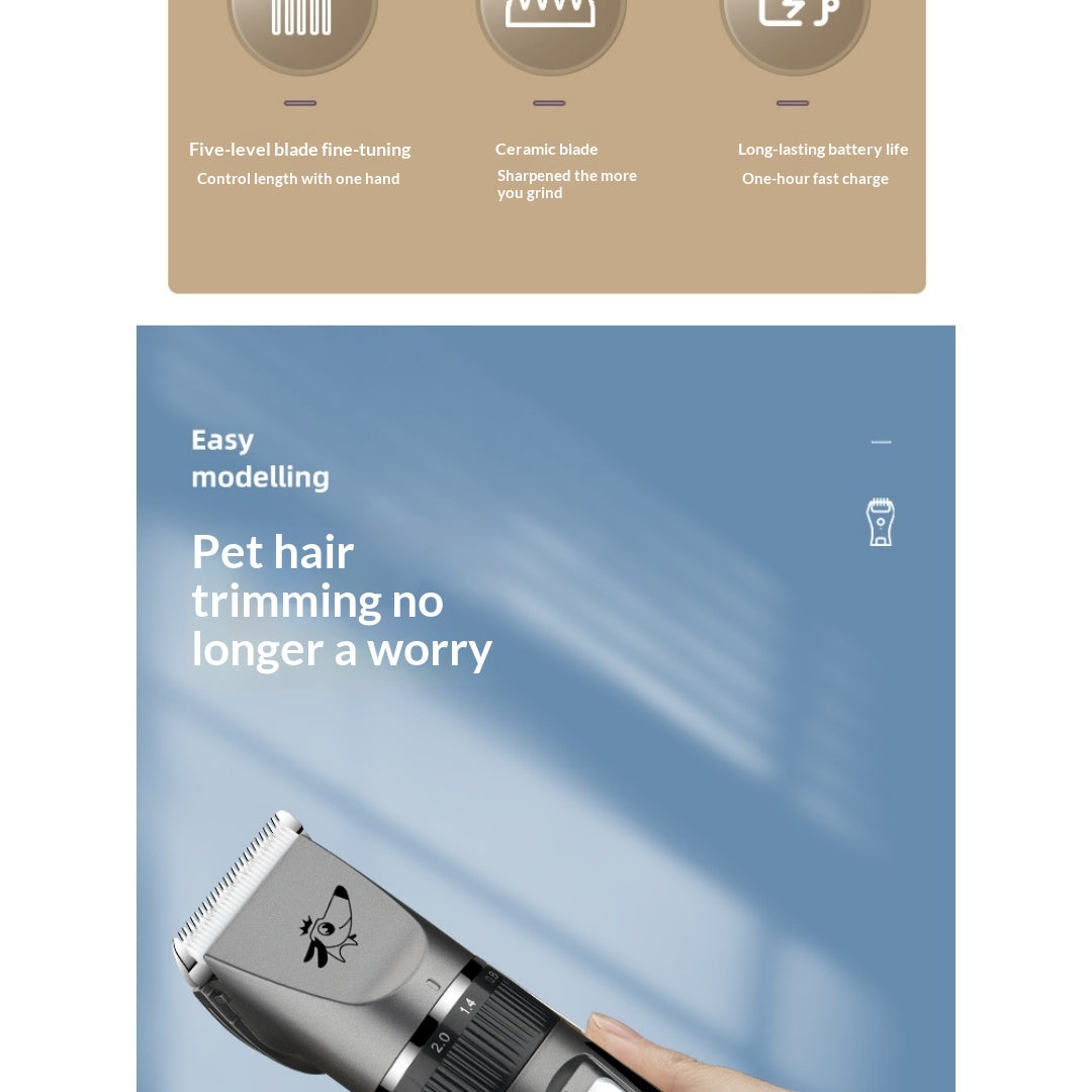 Clipper professionnel de grooming pour chiens.