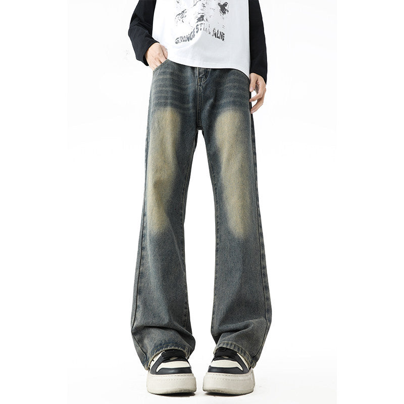 Jeans de bootcut vintage hommes occasionnels