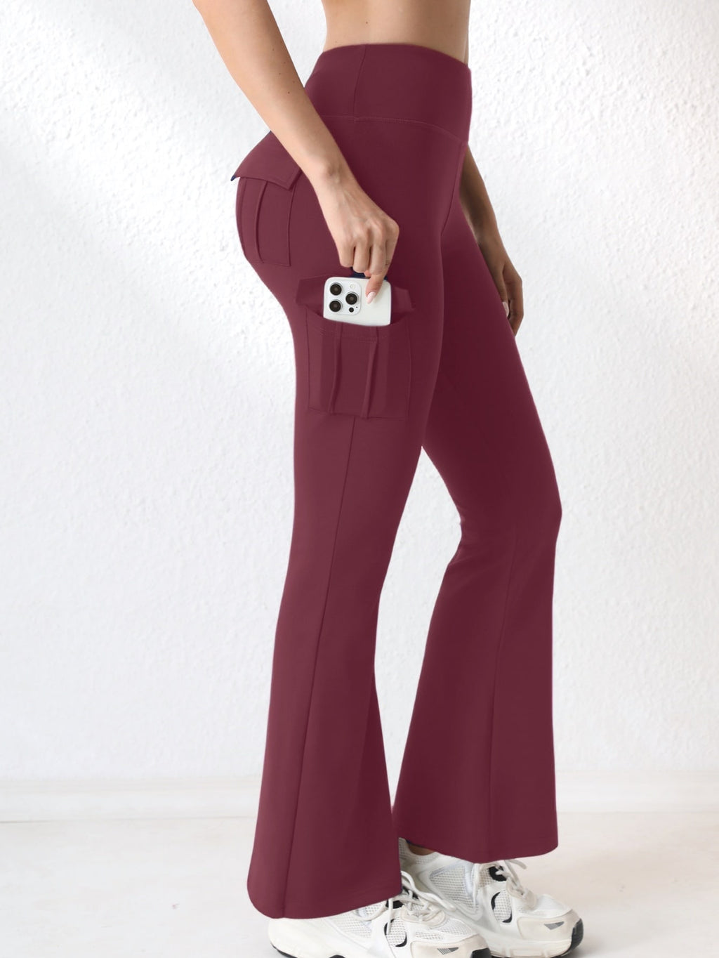 Leggings de Bell-Bottom Sport populaires avec des poches