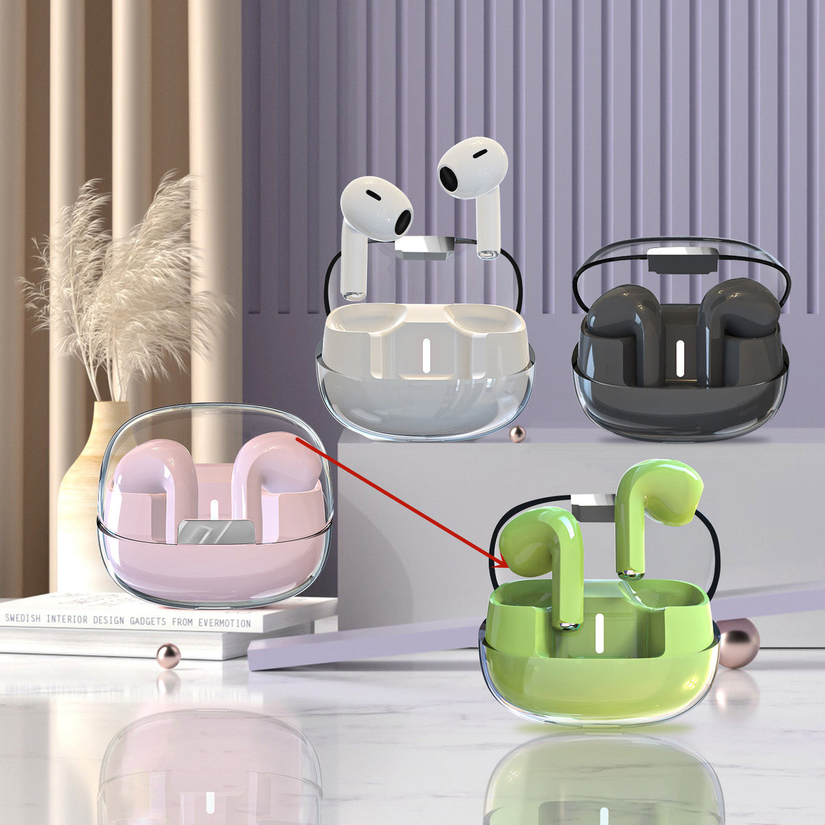 Casque Bluetooth True sans fil Sports Réduction du bruit