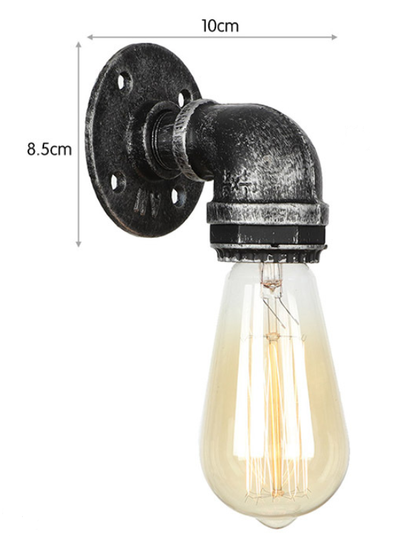 Small retro bedroom wall light