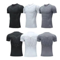 Haute élasticité Séchage rapide Forme-fitting manches courtes Sweat-wicking et Brea