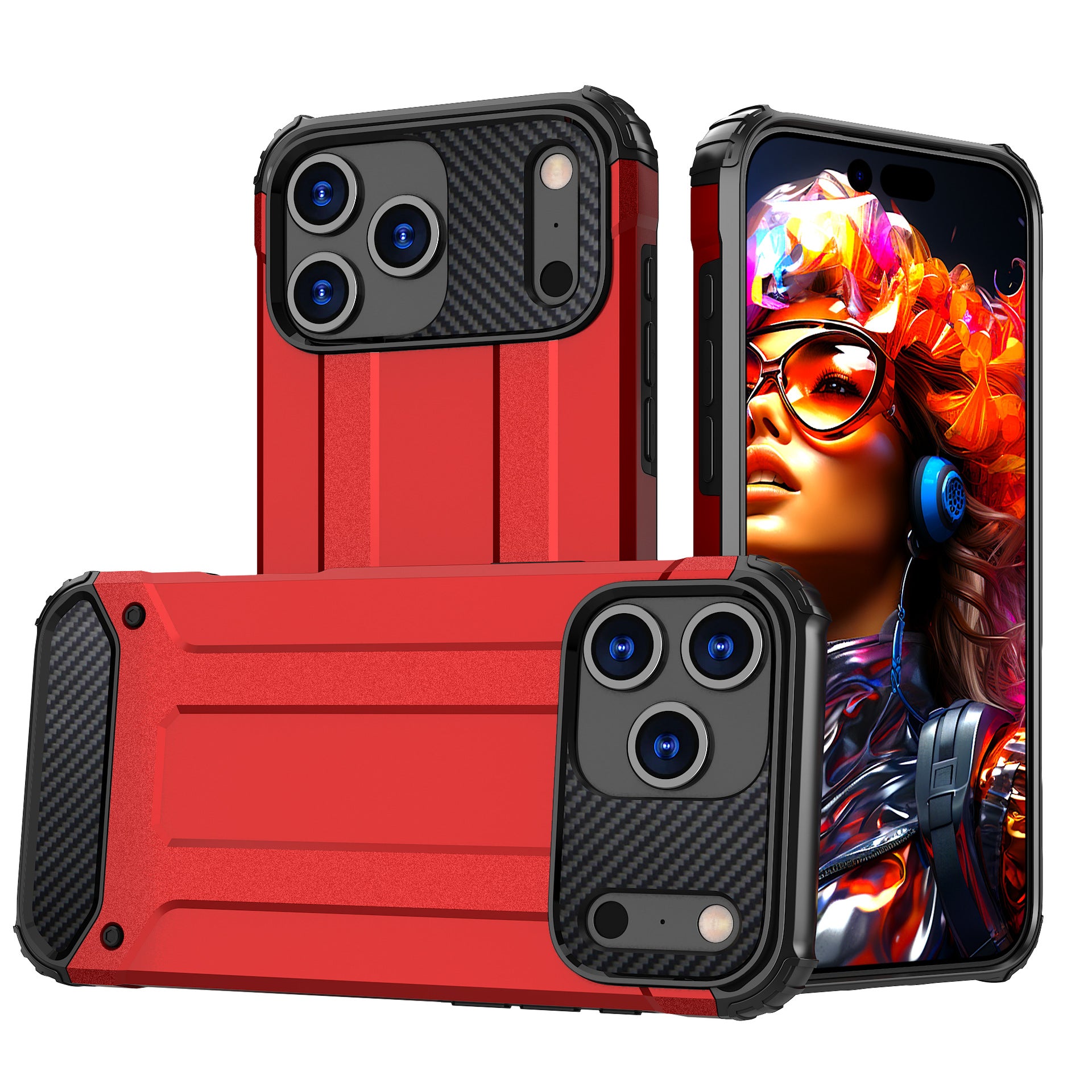 Étui de téléphone Extraordinaire en acier Armor résistant à la goutte Couverture de protection résistant à la goutte