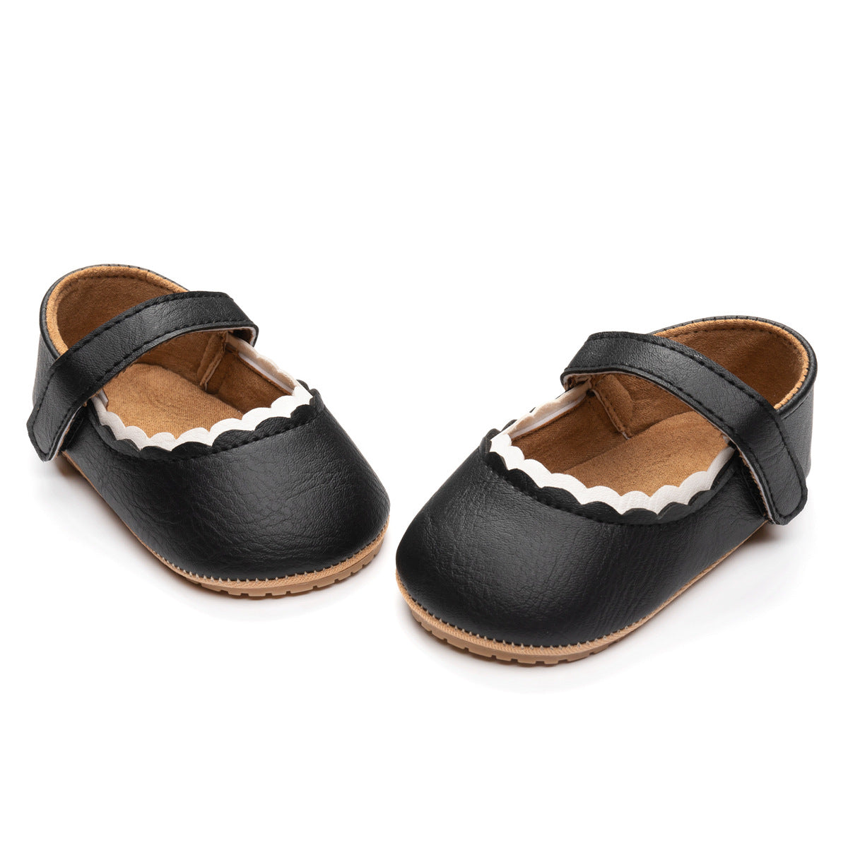Bébé fille artificielle PU chaussures pour enfants