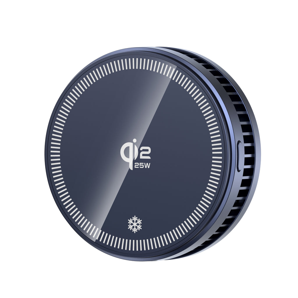 Chargeur compact sans fil 2 en 1 portable et support de refroidissement