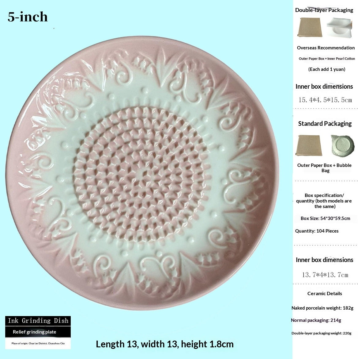 Ceramic domestic garlic grinder