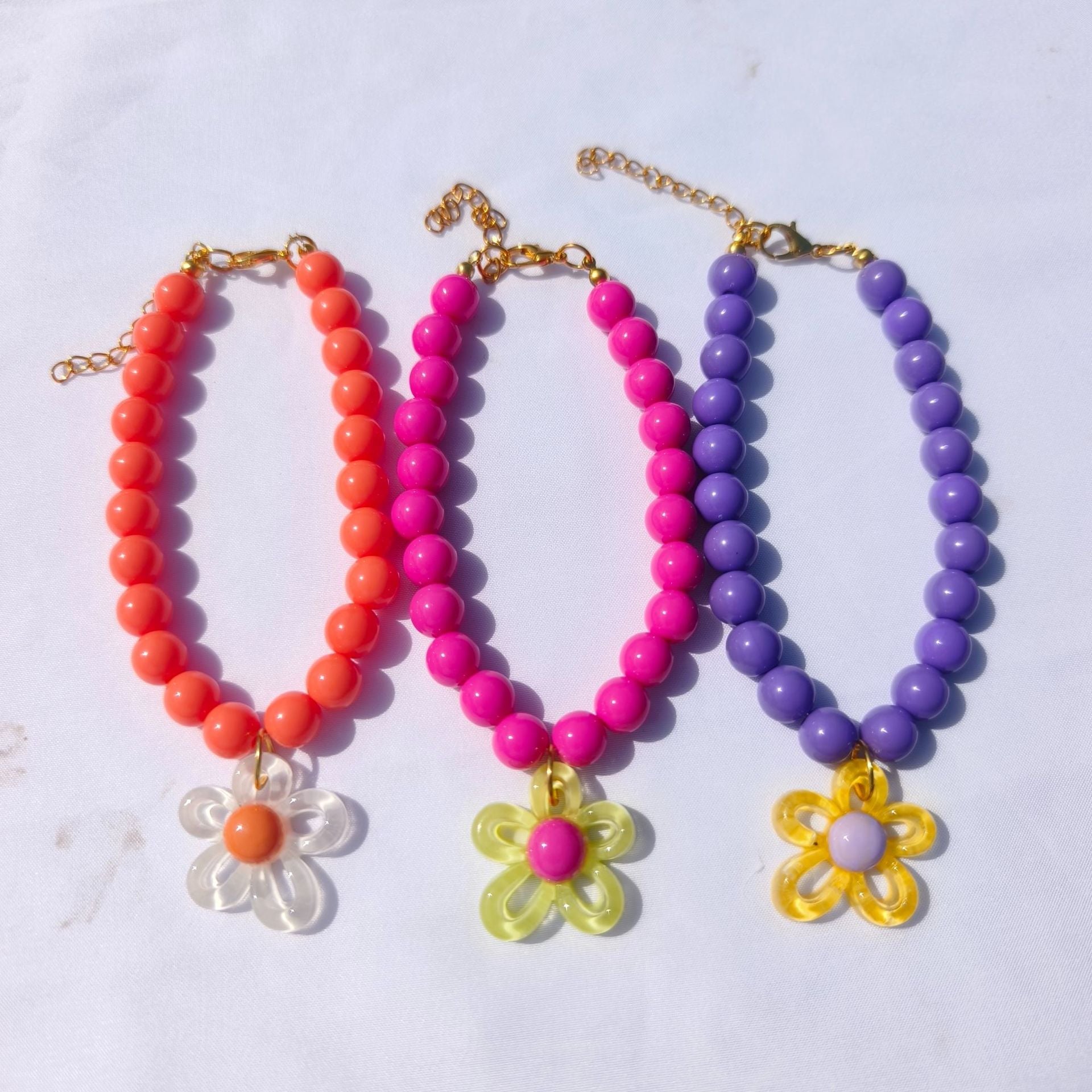 Collier dopamine perle de fleurs