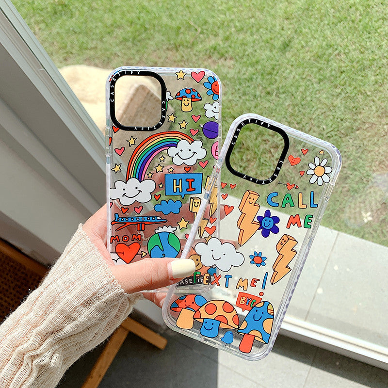 Coque de téléphone TPU couleur Graffiti