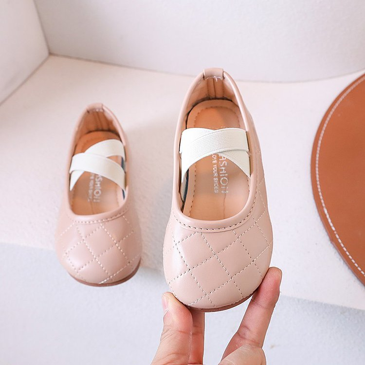 Printemps Automne Filles Chaussures en cuir Soft Sole Slip-On Ballet Flats Mode Princess Loafers
