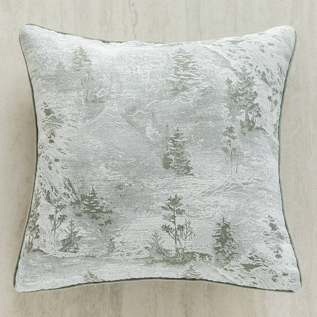 Coussin et housse d'oreiller à thème vert