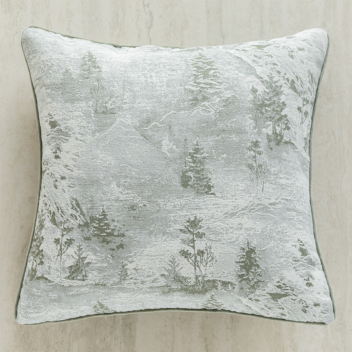 Coussin et housse d'oreiller à thème vert