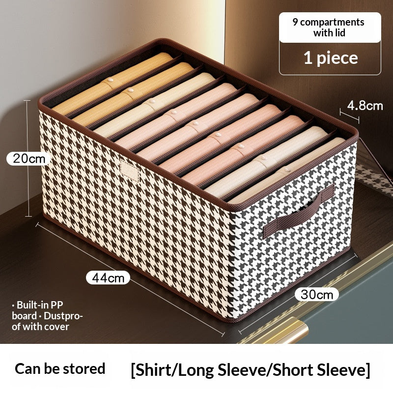 Organisateur de vêtements pliables de grande capacité avec compartiments