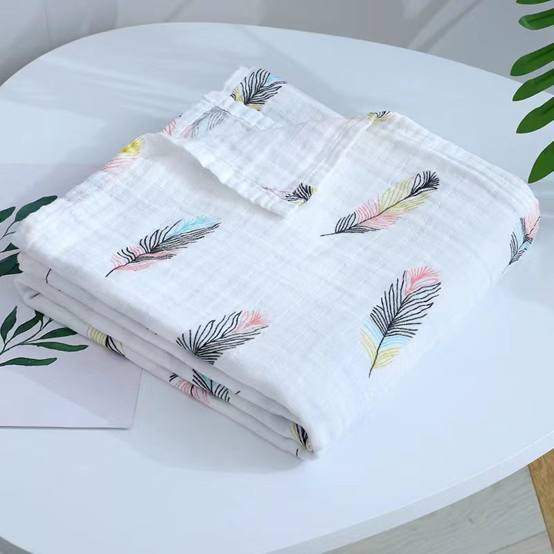 Double couche Gauze Gro-bag Muslin Nouveau-né Serviette de swap