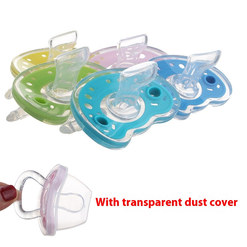 Baby Products Full Silica Gel Pacifier Deux couleurs Liquide Silicone Sommeil Confort Baby Pacifi