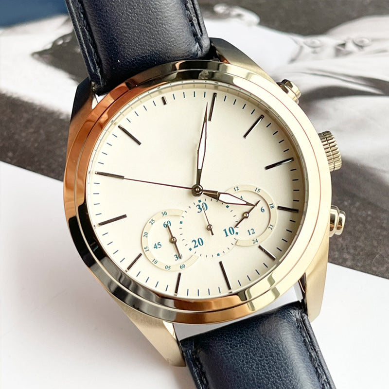 Montre Quartz d'affaires multifonctionnelle avec un grand cadran et polyvalent pour n'importe quel occasi