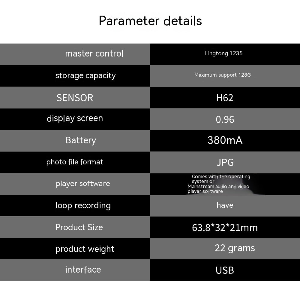 Enregistreur d'escalade de montagne de vélo extérieur caméra HD 1080p Avec l'écran Long Endurance Thumb