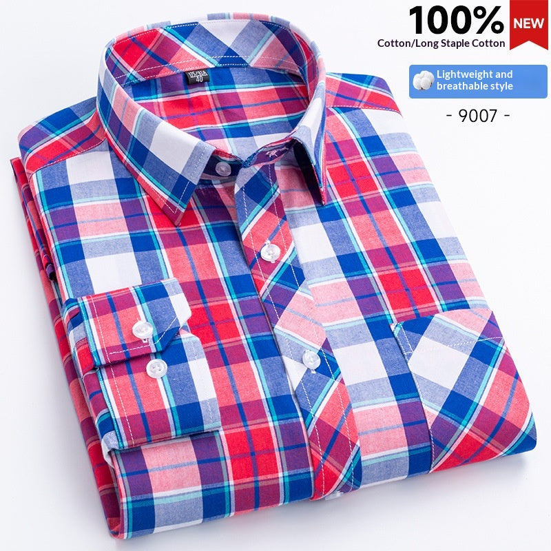 Hommes Plaid Shirt Fashionable Casual Shirt