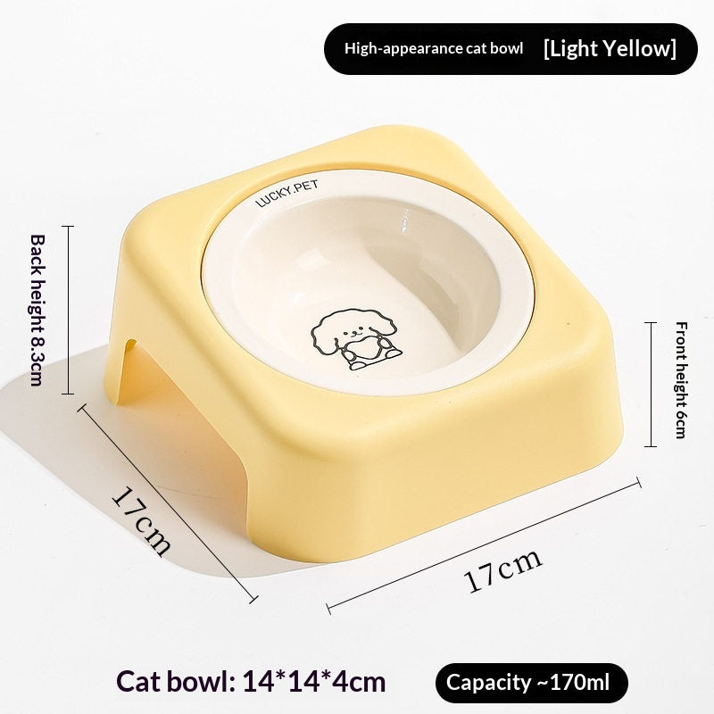Creative Cartoon Flying Saucer Stick with Stand Bowl