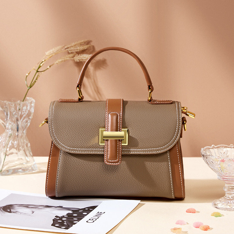 Sac à main polyvalent en cuir pour femmes
