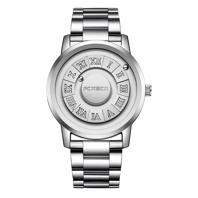 Montre de suspension magnétique pour hommes Montre de quartz créative
