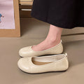 Soft Leather Soft Sole Confortable Ballet Flats Summer Shallow Bouche Robe Match Mary Jane
