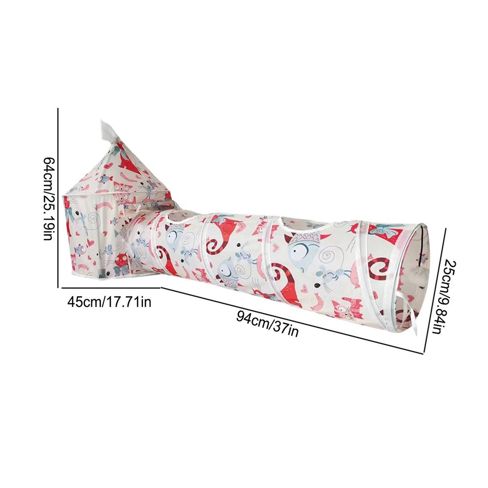 Tunnel de jeu de chat Pliage interactif Bunny Tent Tunnel de tente de chat pliable Tubes de tente portable Ind
