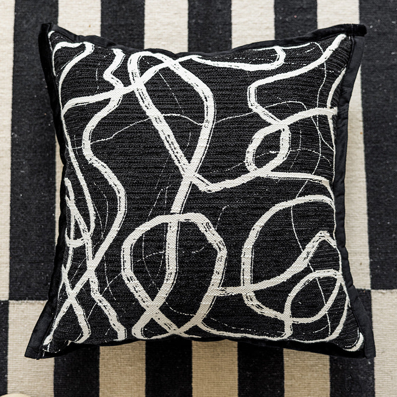 Coussin de canapé moderne de luxe léger au milieu du siècle avec un lit de luxe