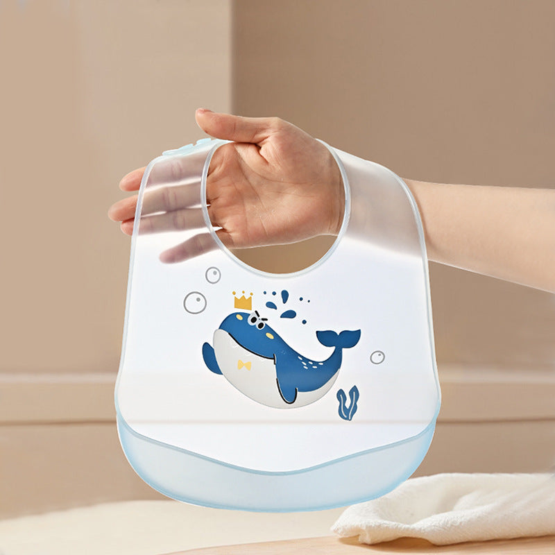 Bib d'alimentation pour bébé en silicone imperméable