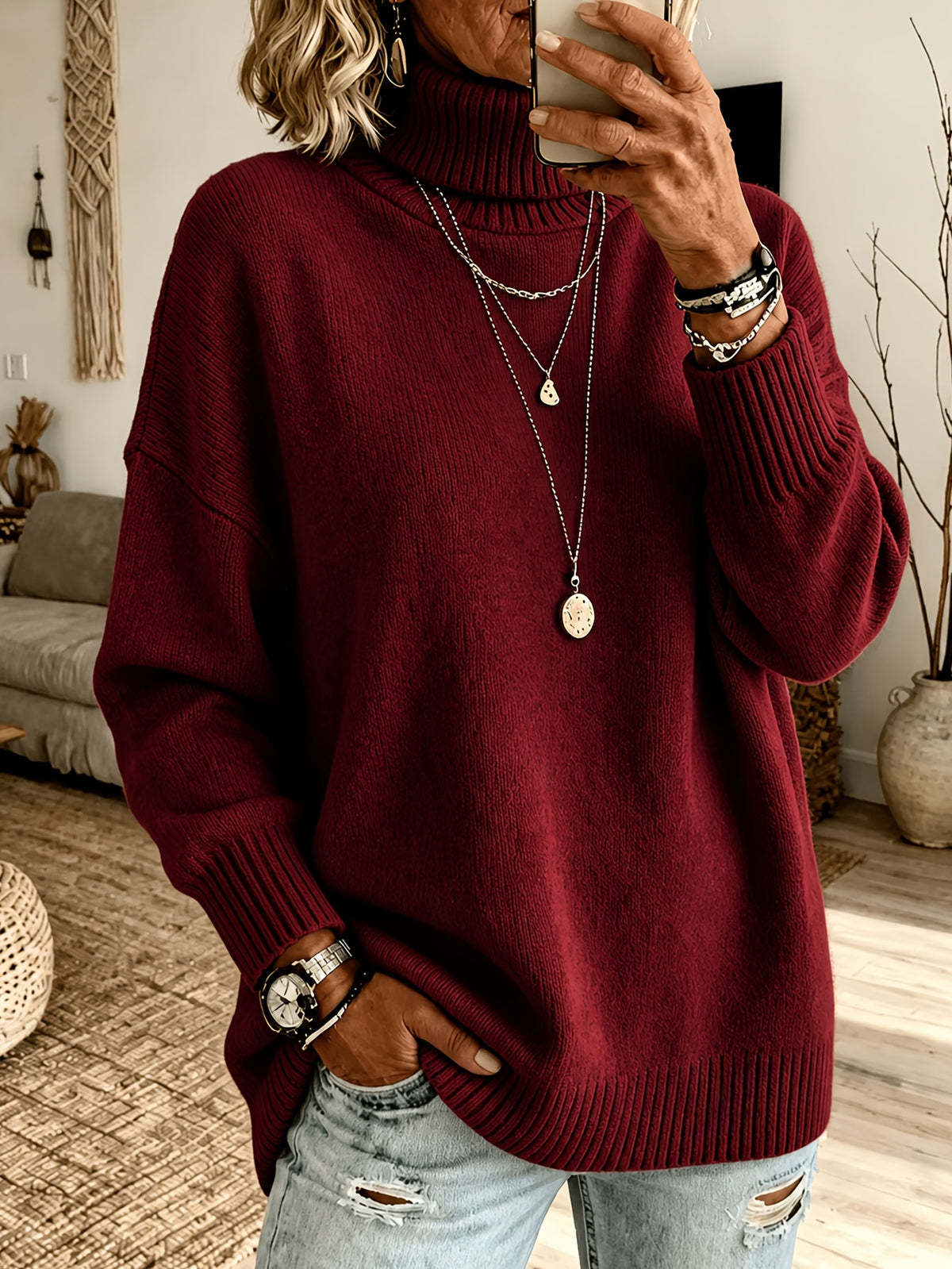 Polyester blouse