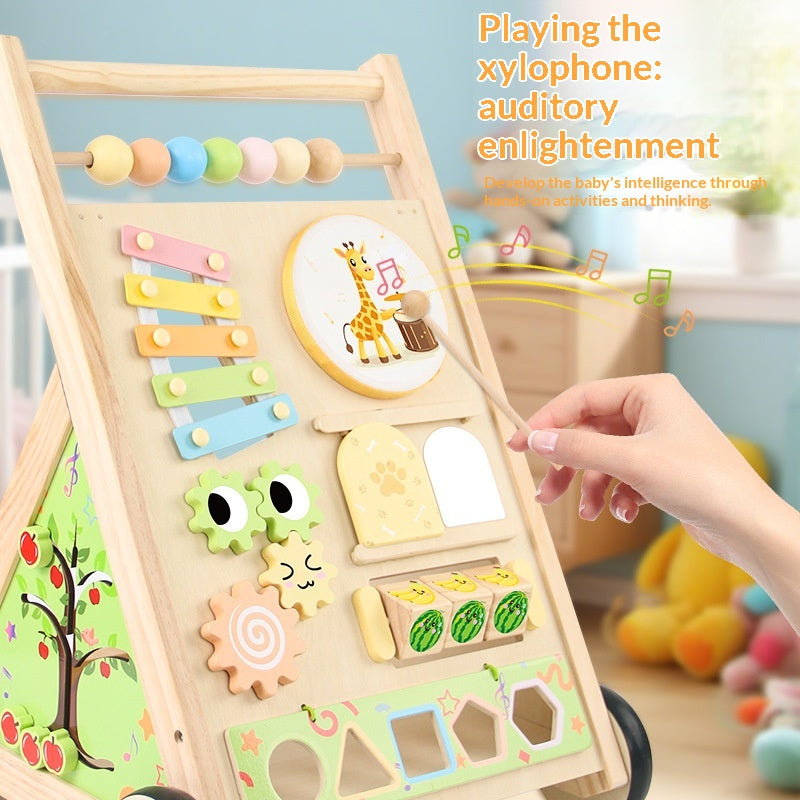 Wooden Toddler Walker Baby Youth Education Jouet éducatif
