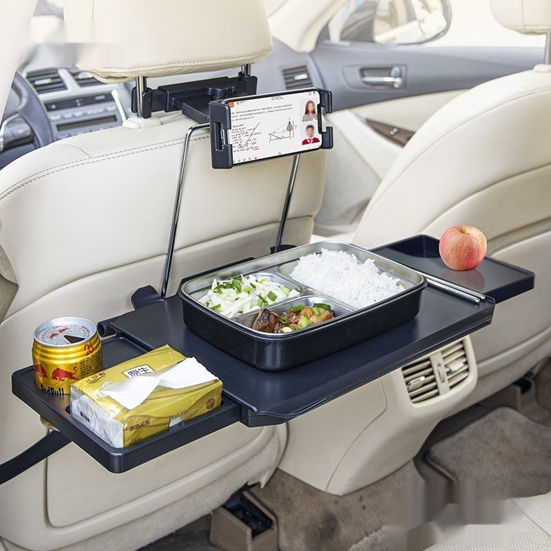 Table de petite table pour voiture siège arrière Table à manger Bureau d'ordinateur pliant