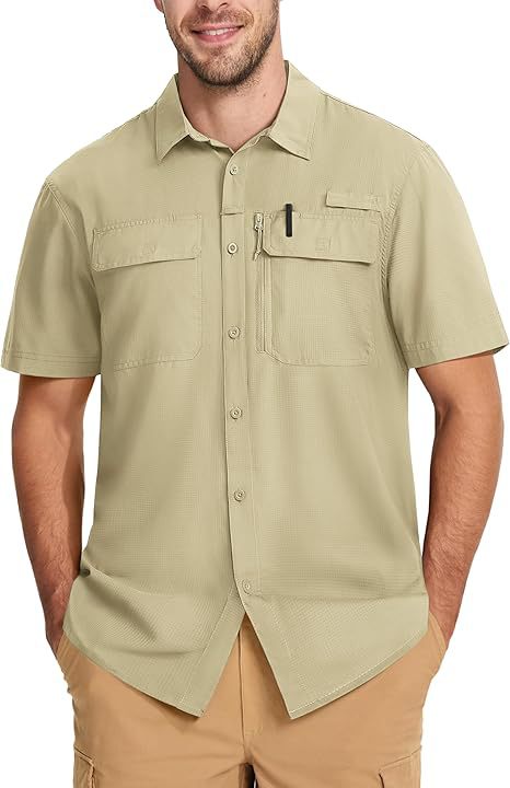Solid-color Outdoor Quick-sèchement Respirant Chemise légère
